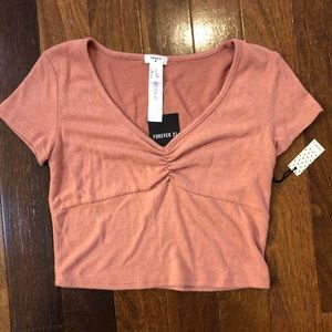 NWT Forever 21 Cropped PJ top